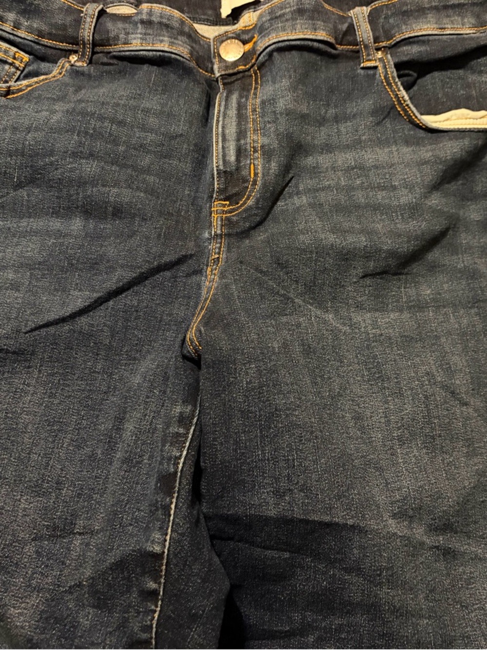 Lane Bryant Indigo Relaxed Men's Jeans with Contrast Stitching